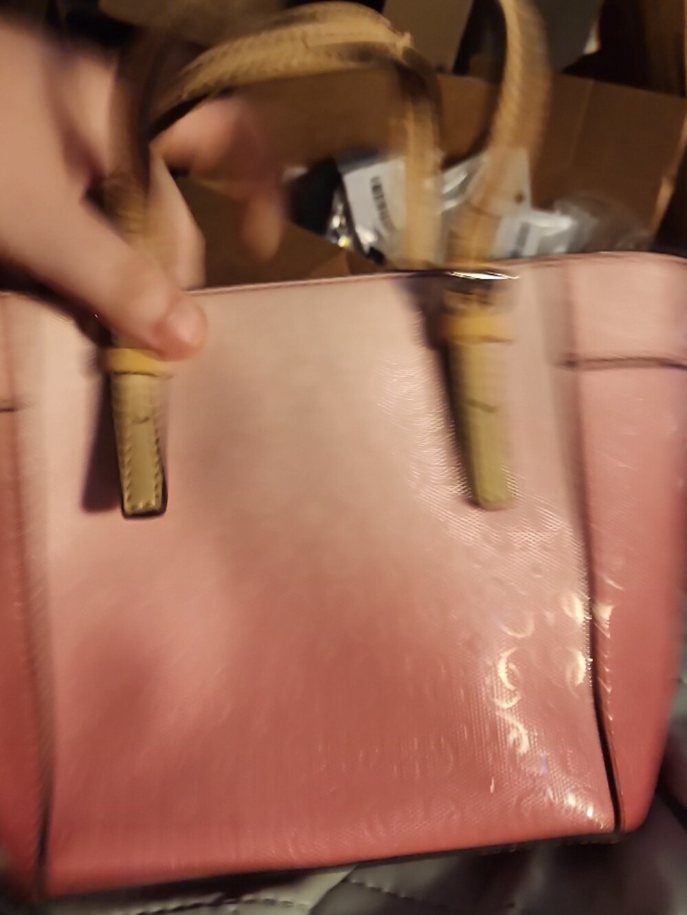 Guess Pink Ombre Satchel with Gold Hardware! - Picture 6 of 7